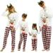 GRNSHTS Family Matching Christmas Pajamas Set Long Sleeve Xmas Deer Pajamas Sleepwear Dad Mom Kids PJs (White-Kids 3T)