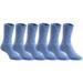 Meso Boy s 6 Pairs Pack Wool Socks Plain Color Size 0Y-1Y Blue