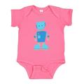 Inktastic Cute Robot Funny Robot Silly Robot Blue Robot Boys or Girls Baby Bodysuit