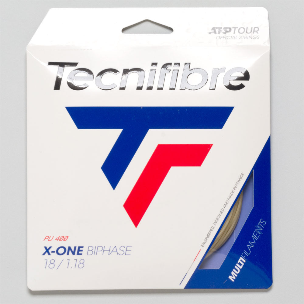 Tecnifibre X-One Biphase 18 1.18 Tennis String Packages Natural