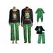 wybzd Family Christmas Matching Nightwear Sets Long Sleeves Long Pants for Parent Children Pajamas Nightwear Outfits