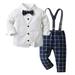 Toddler Boy Gentleman Outfit Infant Tuxedo Outfits Baby Boys Clothes for Baptism