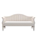 Birch Lane™ Delaria Open Side Daybed - Twin Wood in White | 43.11 H x 41.53 W x 86.22 D in | Wayfair D751216E81E34BC1894A838961819704