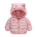 XMMSWDLA Deals Clearance Baby Outerwear Newborn Infant Baby Boys Girls Solid Color Plush Cute t Winter Hoodie Coat Jacket Outfit Dinosaur Pattern