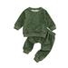 Toddler Baby Boys 2 Pcs Clothes Cartoon Dinosaur Long Sleeve Sweatshirts + Long Pants Sets