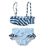Styles I Love Baby Toddler Girl Lovely Alpaca Blue Swimsuit Bathing Beach Pool Party Bikini Swimwear (Bikini 90/12-18 Months)