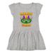 Inktastic Mardi Gras with Green Masquerade Mask Girls Toddler Dress