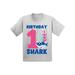 Awkward Styles First Birthday T-shirt B-day Shark Baby Shirt Shark Birthday