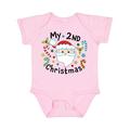 Inktastic My Second Christmas Santa with Candy Canes Boys or Girls Baby Bodysuit
