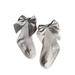 wybzd Newborn Baby Girls Solid Bow Knot Socks Non-Slip Ribbed Infant Toddler Spring Autumn Cute Socks Light gray 1-3 Years