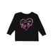 Inktastic I Love My Big Bro in Pink Chalk Heart Boys or Girls Long Sleeve Toddler T-Shirt