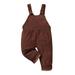 Autumn Baby Girls Boys Rompers Sleeveless High Waist Suspender Jumpsuit for Casual Party Clothes