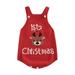 Diconna Infant Baby Clothes Knit Newborn Rompers Christmas Costume Toddler Winter Jumpsuit Kids Overalls Red 2-3 Years