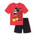 Disney Mickey Mouse Infant Baby Boys Athletic T-Shirt Mesh Shorts Outfit Set Infant to Big Kid