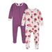 Gerber Baby & Toddler Girl Snug Fit Footed Cotton Pajamas 2-Pack