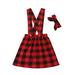 Pudcoco Toddler Infant Kids Baby Girl Suspender Skirt Overalls Dress Outfit Set