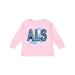 Inktastic ALS Awareness ribbon Boys or Girls Long Sleeve Toddler T-Shirt