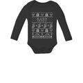 Tstars Boys Unisex Ugly Christmas Sweater Gift for Newborn Baby Cute Baby Party Christmas Gift Funny Humor Holiday Shirts Xmas Party Christmas Gifts for Boy Long Sleeve Bodysuit Ugly Xmas