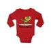 Awkward Styles Dilophosaurus Dinosaur Baby Bodysuit Long Sleeve Dinosaur One Piece Top for Baby Long Sleeve Dinosaur Bodysuit Dinosaur Gifts for Baby Boys and Baby Girls Spirit Animal Bodysuit