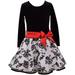 Bonnie Jean Christmas Holiday Velvet Drop Waist Dress Girls 2T-16