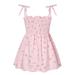 Fesfesfes Girls Summer Dress Toddler Baby Girls Sleeveless Sling Dress Graphic Print Children s Clothing