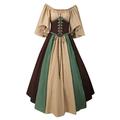 Prom Medieval Renaissance Victorian Dress for Women Gothic Clothing Ball Gown Costumes Plus Size Long Sleeve Gowns Halloween for Women