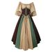 Prom Medieval Renaissance Victorian Dress for Women Gothic Clothing Ball Gown Costumes Plus Size Long Sleeve Gowns Halloween for Women