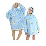 Gwiyeopda Oversized Hoodie Blanket Gifts for Women Adult Men Kids Girls Wearable Comfortable Fleece Hoodie