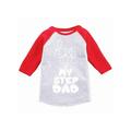 Awkward Styles I Love my Step Father Kids Toddler Raglan Kids Outfit Best Step Dad I Love my Step Parents Clothing I Love my Father Toddler Raglan Funny Raglans for Kids Cute Gifts for Kids