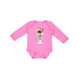 Inktastic Ice Cream Sundae Boys or Girls Long Sleeve Baby Bodysuit