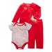 First Impressions Infant Boy Red Velour Reindeer Outfit Pants Shirt Sweater 0-3m