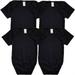 B-One Kids Baby 100% Cotton Super Soft Solid Bodysuits 4-Pack