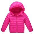 SYNPOS Kids Baby Boy Girl OutWear Coat Winter Warm Hooded Puffer Lightweight Water-Resistant Jacket Coat