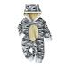 TAIAOJING Toddler Baby Boy 2 Piece Outfit Cute Romper For Girls Cartoon Hooded Romper Jumpsuit Clothes Set 0-3 Months