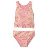 Joe Boxer Infant Toddler Girls 2 PC Sliced Fruit Swimming Suit Swim Tankini 24m
