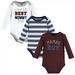 Hudson Baby Infant Boy Cotton Long-Sleeve Bodysuits Mamas Boy 6-9 Months