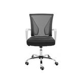 Inbox Zero Mashea Mesh Task Chair Upholstered/Mesh in White/Black/Brown | 36.6 H x 21.7 W x 23.6 D in | Wayfair C51FB7A124AB4CAE946E4DDB667916FD