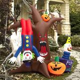 The Holiday Aisle® Halloween Horror Clown Ghost Tree Inflatable Polyester | 96 H x 90 W x 55.2 D in | Wayfair BC28290B94DC40419C7255EB2BF2B5B1