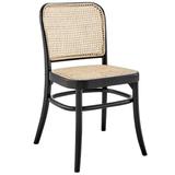 Winona Wood Dining Side Chair in Black