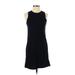 Old Navy Casual Dress - Shift Crew Neck Sleeveless: Black Solid Dresses - Women's Size X-Small