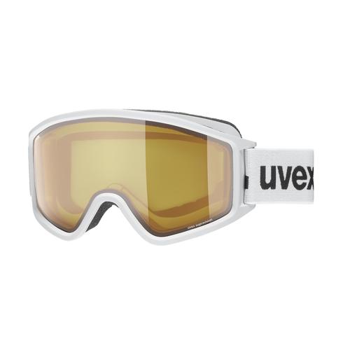 Uvex G GL 3000 LGL OTG Unisex-Skibrille Vollrand Monoscheibe Kunststoff-Gestell, weiß
