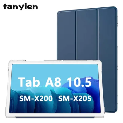Pour Samsung Galaxy Tab A8 10.5 2021 SM-X200 SM-X205 X200 X205 Trifold Tablet Case PU Cuir Flip
