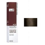 6A - Light Ash Brown Zotos Pro Age Beautiful Permanent Liqui-Creme - 2 oz hair scalp beauty - Pack of 1 w/ Sleek Teasing Comb