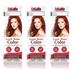 CoSaMo - Love Your Color Non-Permanent Hair Color 780 Auburn - 3 oz. (Pack of 3) + LA Cross Blemish Remover 74851