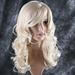 RightOn Blonde Wig Long Curly Wavy Blonde Hair Wig Blonde Wig for Women Girls Synthetic Wigs