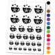 Tea Coffee Cup Snowflake Details Winter Water Resistant Temporary Tattoo Set Fake Body Art Collection - Brown