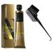 6B Gold Brown Goldwell NECTAYA Nurturing Ammonia-Free Permanent Hair Color 2.1 oz tube No Ammonia Haircolor Dye - Pack of 1 w/ SLEEKSHOP 3-in-1 Brush Comb