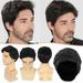 WOXINDA Short Black Wig Bangs Wig Men s Fashion Wig Men s Short Curly wig