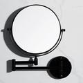 Wall Mounted Makeup Mirror - Magnification 8 Two-Sided Swivel Extendable Bathroom Mirror