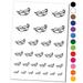 Two Peas in a Pod Water Resistant Temporary Tattoo Set Fake Body Art Collection - Yellow